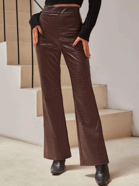

Daily Solid Pants, Wine red, Wide Leg Pants