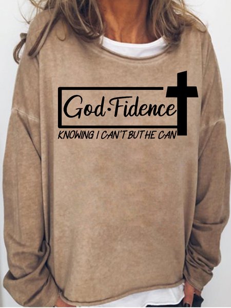 

Godfidence Casual Sweatshirts, Light brown, Hoodies&Sweatshirts