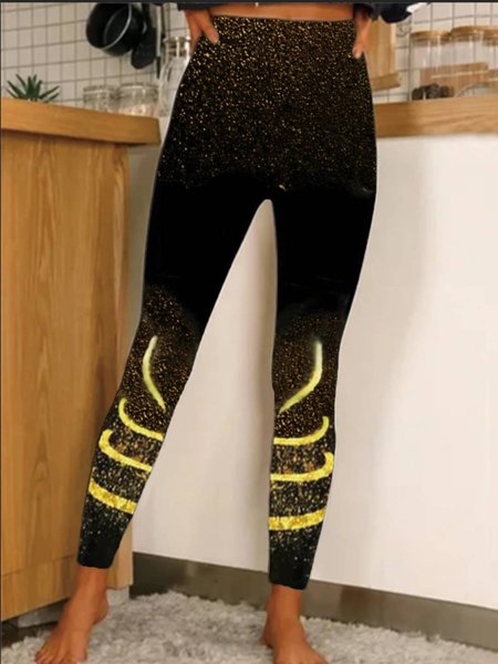 

Regular Fit Pants, Black, Leggings