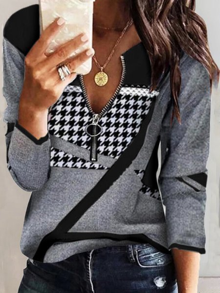 

Cotton Blends Shirts & Tops, Multicolor, Long sleeve tops