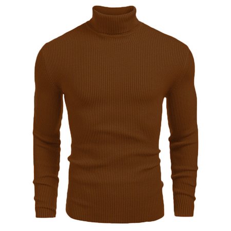 

Outdoor High Neck Long Sleeve Sweater, Cameo brown, Sweater