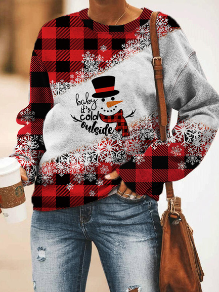 

Cotton Blends Off Shoulder Crew Neck Casual Sweatshirt, Red, Sweatshirts & Hoodies