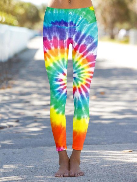 

Tie Dye Pants, As picture, Leggings
