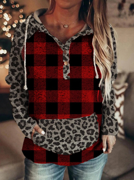 

Leopard Casual Sweatshirt, Red, Sweatshirts & Hoodies
