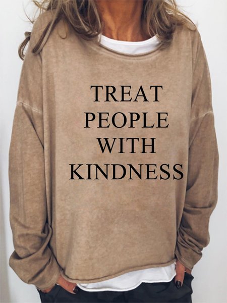 

Kindness Crew Neck Sweatshirt, Khaki, Hoodies&Sweatshirts