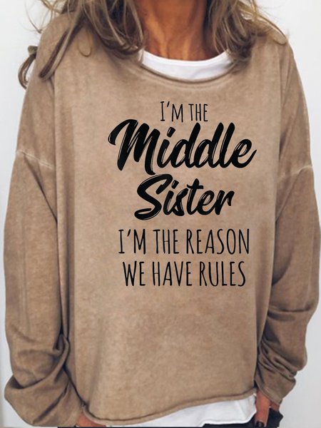 

Sister Funny Casual Sweatshirt, Light brown, Hoodies&Sweatshirts
