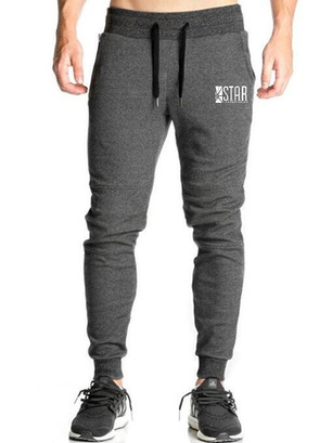 

Casual Letter Pants, Deep gray, Pants