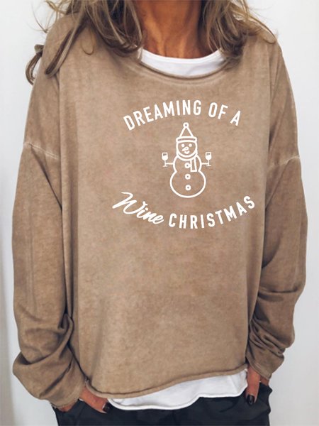 

Letter Cotton Blends Casual Sweatshirt, Khaki, Hoodies&Sweatshirts