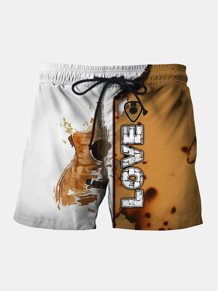 

Letter Pants, As picture, Men's shorts