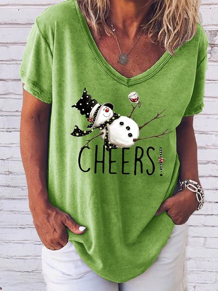 

Tipsy Snowman Wine Cheers Christmas Bleached Sweatshirt, Green, Hoodies&Sweatshirts