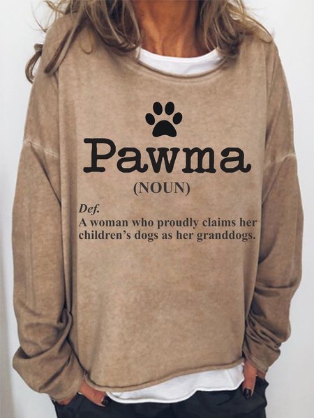 

Pawma Women's Sweatshirt, Light brown, Hoodies&Sweatshirts