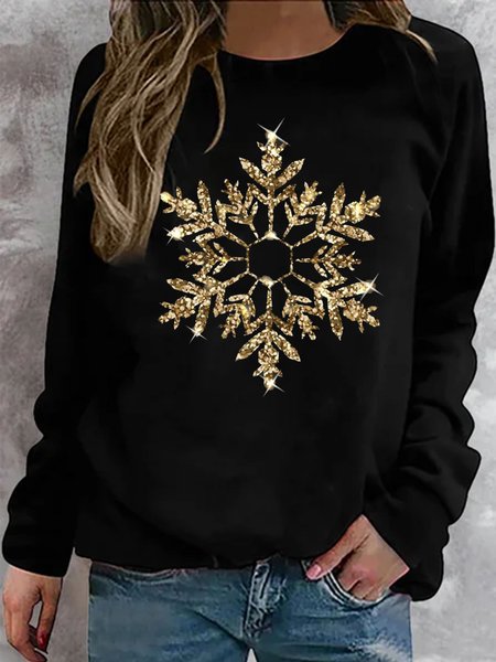 

Loosen Cotton Blends Sweatshirt, Black, Hoodies & Sweatshirts