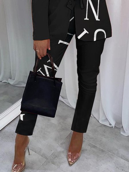 

Date Daily Vintage Regular Fit Pants, Black, Straight Leg Pants