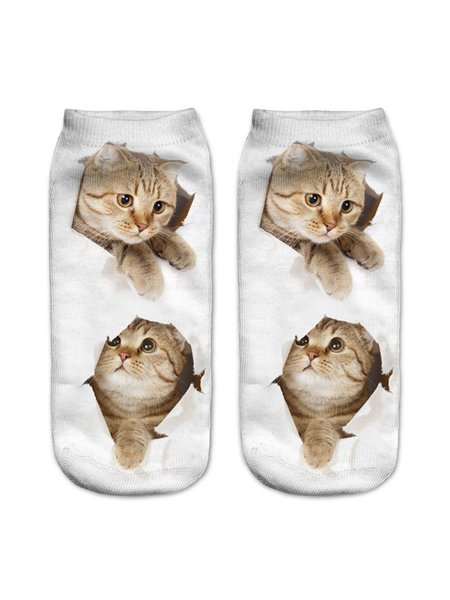 

Personalized Cat Socks, As picture, Socks