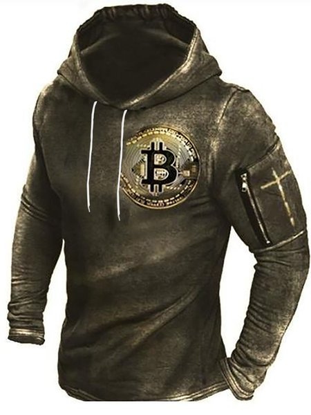 

Hooded Vintage Long Sleeve Sweatshirt, Hoodies