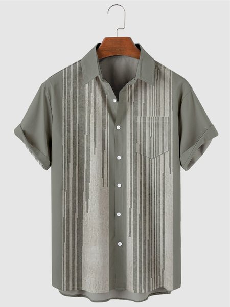 

Casual Shirt Collar Shirts, Gray, Men's Floral shirt