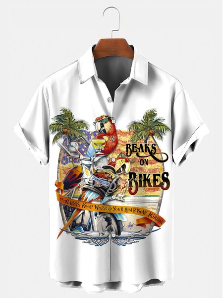 

Floral Casual Shirts & Tops, As picture, Men's Floral shirt