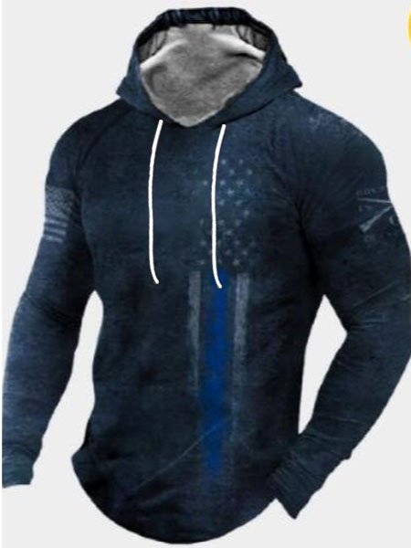 

Casual Hooded Cotton Sweatshirt, Hoodies