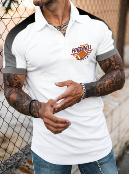 

Casual Short Sleeve Shirts & Tops, White, Men's t-shirts
