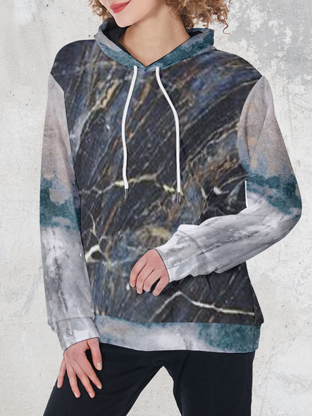 

Household Daily Vintage Casual Loosen Hooded Sweatshirt, Multicolor, Sweatshirts & Hoodies