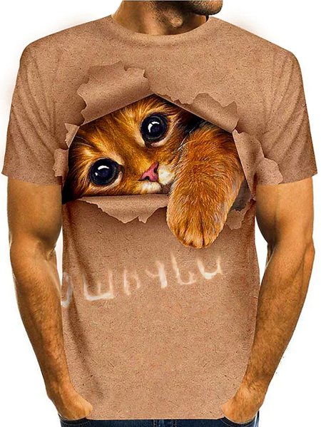 

Short Sleeve Vacation Shirts & Tops, As picture, Men's t-shirts