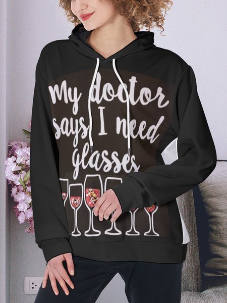 

Casual Elegant Loosen Sweatshirt, Black, Sweatshirts & Hoodies