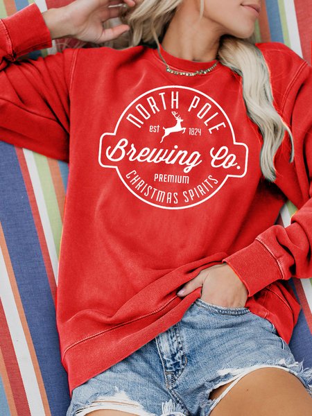 

Christmas Sweatshirt, Red, Hoodies&Sweatshirts