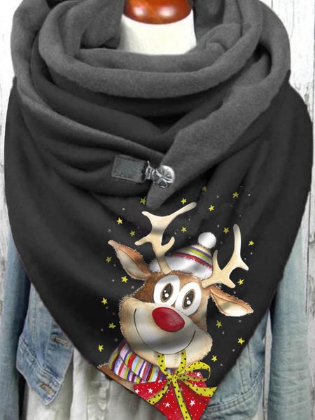 

Xmas Gift Triangle Scarves, Black, Scarfs