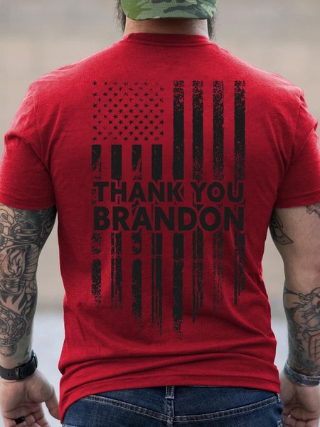 

Men's Thank You Brandon Tee, Red, T-shirts