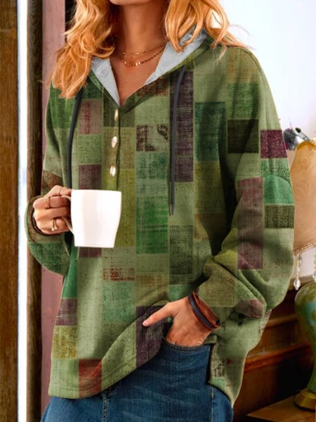 

Casual Striped Sweatshirt, Green, Hoodies & Sweatshirts