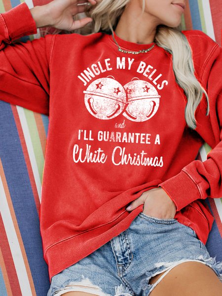 

Rude Christmas Sweatshirt, Red, Hoodies&Sweatshirts
