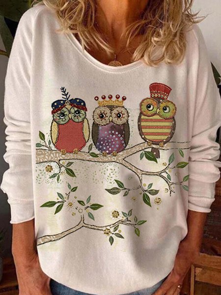 

Round Neck Shirts & Tops, White, Tops