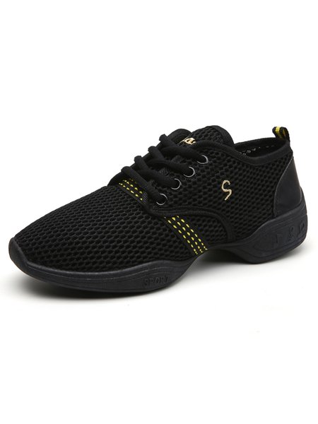 

Simple Plain Lace-up Sneakers, Black, Athletic & Casual Shoes