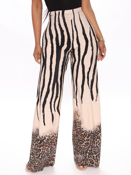 

Leopard Loosen Punk Pants, Yellow, Pants