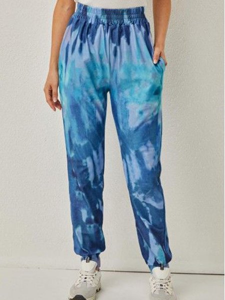 

Casual Loosen Pants, Sky blue, Pants