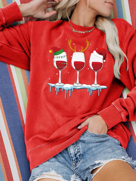 

Christmas Sweatshirt, Red, Hoodies&Sweatshirts