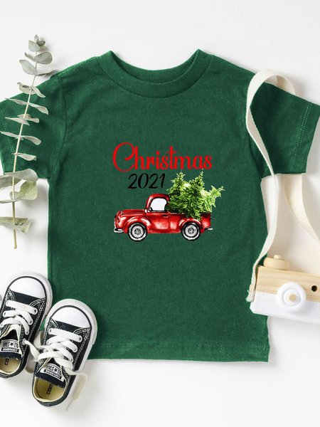 

Child Family Christmas 2021 Shirts, Green, T-shirts