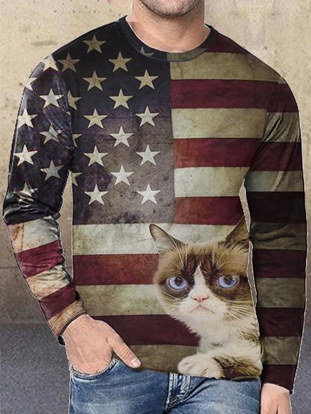 

Long Sleeve Casual Sweatshirt, Blue, Hoodies&Sweatshirts