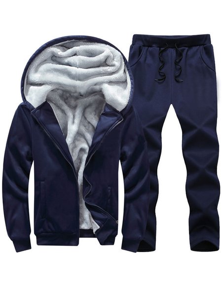 

Cotton Blends Two Piece Sets, Deep blue, Two-pieces