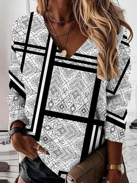 

Letter Shirts & Tops, Black-white, Tops