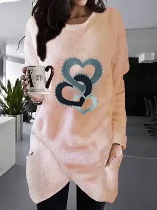 

Casual Loosen Dresses, Light pink, Mini Dresses