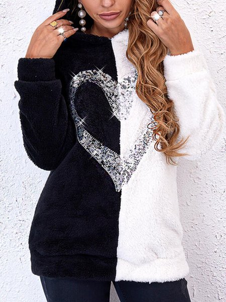 

Casual Color Block Crew Neck Sweatshirt, White, Sweatshirts & Hoodies