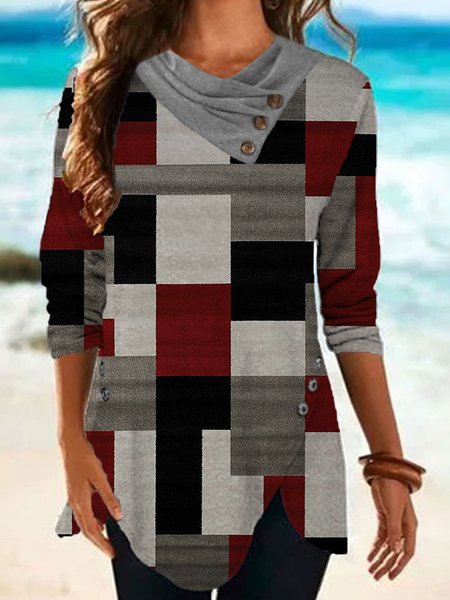 

Casual Shirts & Tops, Multicolor, Long sleeve tops
