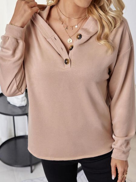 

Off Shoulder Long Sleeve Hooded Loosen Sweatshirt, Khaki, Sweatshirts & Hoodies
