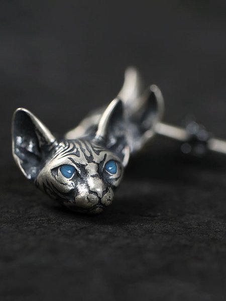 

Personalized Cat Single Earrings, As picture, Earrings