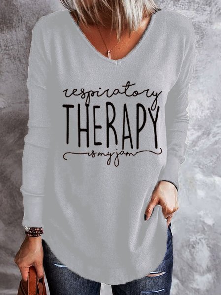 

Respiratory Therapist Is My Jam Women's Long Sleeve T-shirt, Gray, Hoodies&Sweatshirts