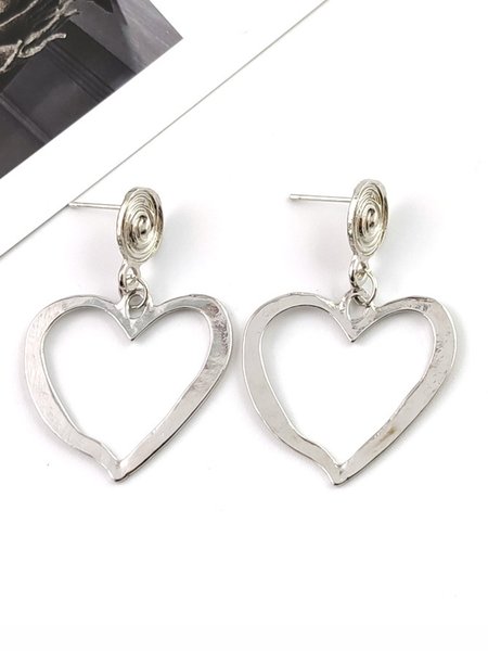 

Valentine's Day Elegant Love Earrings, Silver, Earrings