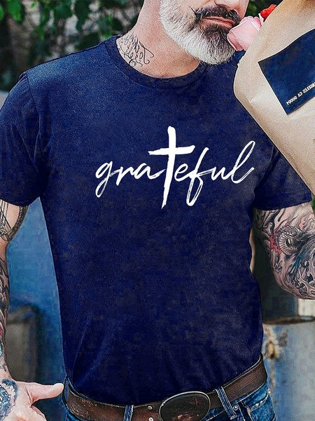 

Jesus Cross Men's T-shirt, Deep blue, T-shirts