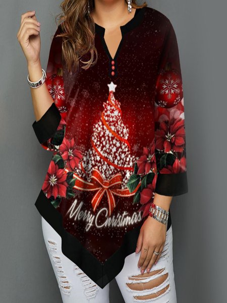 

Plants Casual Regular Fit Shirts & Tops, Black, Long sleeve tops