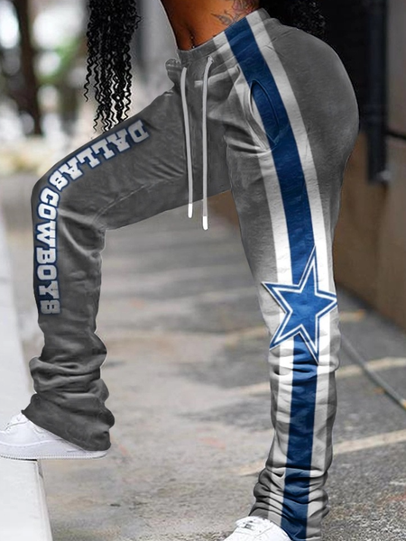 

Casual Sporty Star Loosen Pants, Color3, Pants